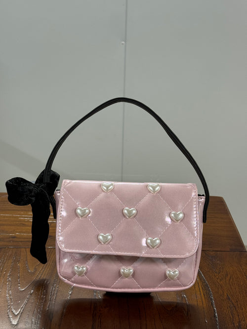 Botanical Charm Pleated Drawstring Shoulder Bag - Main View