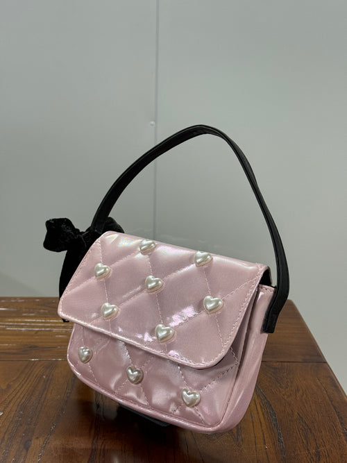 Botanical Charm Pleated Drawstring Shoulder Bag - Detail View 2