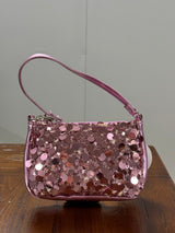 Sunset Blossom Structured Leather Handbag Angle 1 - Detailed OEM Bag View