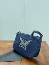 Nordic Minimalist Two-Tone Leather Tote Angle 2 - Detailed OEM Bag View