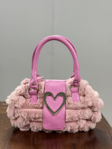 Daisy Charm Delicate Leather Crossbody Angle 1 - Detailed OEM Bag View