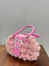 Daisy Charm Delicate Leather Crossbody Angle 2 - Detailed OEM Bag View