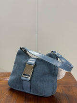 Modern Origami Folded Leather Shoulder Bag Angle 2 - Detailed OEM Bag View