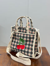 Terracotta Blossom Soft Saddle Bag Angle 2 - Detailed OEM Bag View